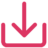 pink download icon