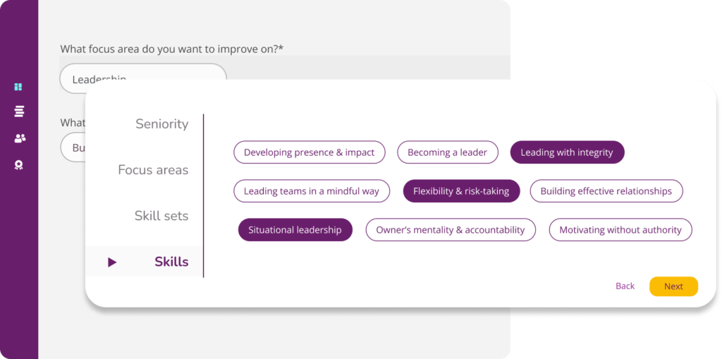 1:1 programs with a Growthspace expert 7 Pinpoint the exact outcome an employee need to achieve